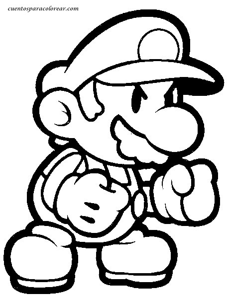 Dessin à colorier: Mario Bros (Jeux Vidéos) #112512 - Coloriages à Imprimer Gratuits