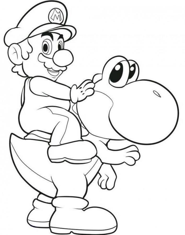 Dessin à colorier: Mario Bros (Jeux Vidéos) #112541 - Coloriages à Imprimer Gratuits