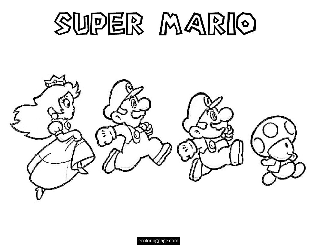 Dessin à colorier: Mario Bros (Jeux Vidéos) #112611 - Coloriages à Imprimer Gratuits