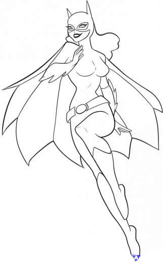 Dessin à colorier: Batgirl (Super-héros) #77734 - Coloriages à Imprimer Gratuits