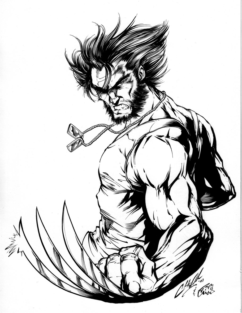 Dessin à colorier: Wolverine (Super-héros) #74842 - Coloriages à Imprimer Gratuits