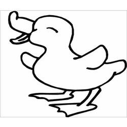 Dessin à colorier: Canard (Animaux) #1451 - Coloriages à Imprimer Gratuits
