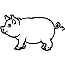 Dessins à colorier: Cochon - Coloriages à Imprimer Gratuits