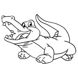 Dessin à colorier: Crocodile (Animaux) #4960 - Coloriages à Imprimer Gratuits