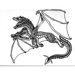 Dessin à colorier: Dragon (Animaux) #5825 - Coloriages à Imprimer Gratuits
