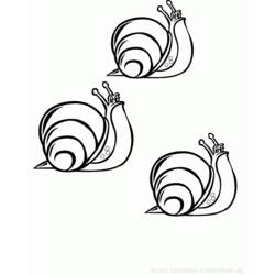 Dessin à colorier: Escargot (Animaux) #6514 - Coloriages à Imprimer Gratuits