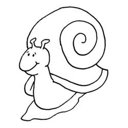 Dessin à colorier: Escargot (Animaux) #6521 - Coloriages à Imprimer Gratuits