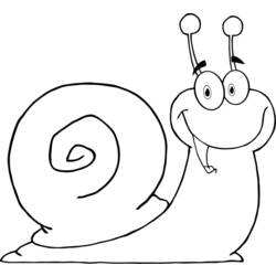 Dessin à colorier: Escargot (Animaux) #6620 - Coloriages à Imprimer Gratuits