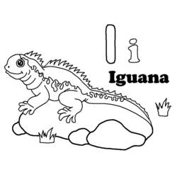 Dessin à colorier: Iguane (Animaux) #8984 - Coloriages à Imprimer Gratuits
