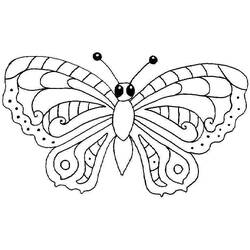 Dessin à colorier: Papillon (Animaux) #15698 - Coloriages à Imprimer Gratuits