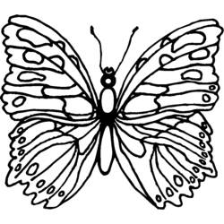 Dessin à colorier: Papillon (Animaux) #15746 - Coloriages à Imprimer Gratuits