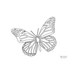 Dessin à colorier: Papillon (Animaux) #15794 - Coloriages à Imprimer Gratuits