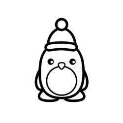 Dessin à colorier: Pingouin (Animaux) #16838 - Coloriages à Imprimer Gratuits