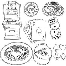 Dessins à colorier: Casino - Coloriages à Imprimer Gratuits