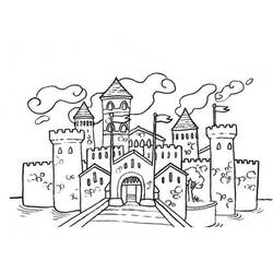 Dessins à colorier: Chateau - Coloriages à Imprimer Gratuits