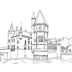 Dessin à colorier: Chateau (Bâtiments et Architecture) #62051 - Coloriages à Imprimer Gratuits