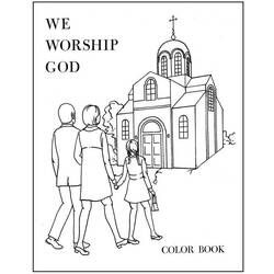 Dessin à colorier: Église (Bâtiments et Architecture) #64195 - Coloriages à Imprimer Gratuits
