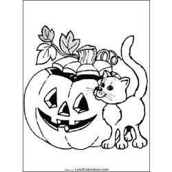 Dessin à colorier: Halloween (Fêtes et Occasions spéciales) #55151 - Coloriages à Imprimer Gratuits
