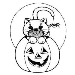 Dessin à colorier: Halloween (Fêtes et Occasions spéciales) #55179 - Coloriages à Imprimer Gratuits
