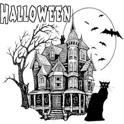Dessin à colorier: Halloween (Fêtes et Occasions spéciales) #55220 - Coloriages à Imprimer Gratuits