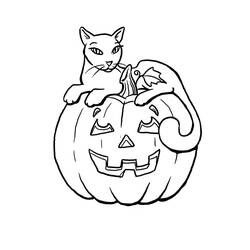 Dessin à colorier: Halloween (Fêtes et Occasions spéciales) #55249 - Coloriages à Imprimer Gratuits