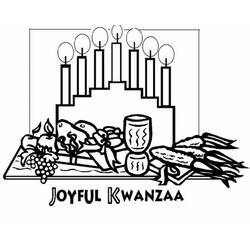 Dessin à colorier: Kwanzaa (Fêtes et Occasions spéciales) #60481 - Coloriages à Imprimer Gratuits