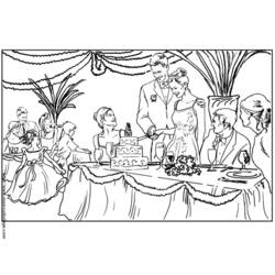 Dessin à colorier: Mariage (Fêtes et Occasions spéciales) #56111 - Coloriages à Imprimer Gratuits