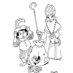 Dessin à colorier: Saint Nicolas (Fêtes et Occasions spéciales) #59173 - Coloriages à Imprimer Gratuits