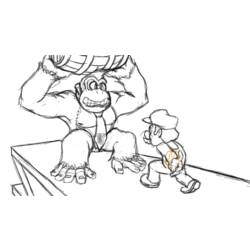 Dessin à colorier: Donkey Kong (Jeux Vidéos) #112179 - Coloriages à Imprimer Gratuits