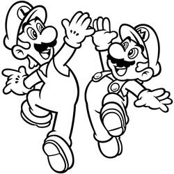 Dessin à colorier: Mario Bros (Jeux Vidéos) #112468 - Coloriages à Imprimer Gratuits