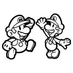 Dessin à colorier: Mario Bros (Jeux Vidéos) #112490 - Coloriages à Imprimer Gratuits