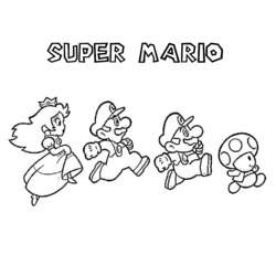 Dessin à colorier: Mario Bros (Jeux Vidéos) #112491 - Coloriages à Imprimer Gratuits