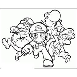 Dessin à colorier: Mario Bros (Jeux Vidéos) #112552 - Coloriages à Imprimer Gratuits