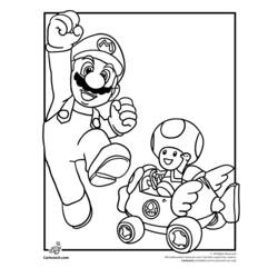 Dessin à colorier: Mario Kart (Jeux Vidéos) #154433 - Coloriages à Imprimer Gratuits