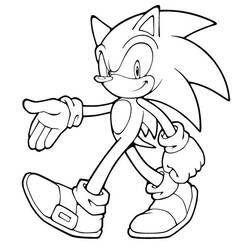 Dessin à colorier: Sonic (Jeux Vidéos) #153889 - Coloriages à Imprimer Gratuits