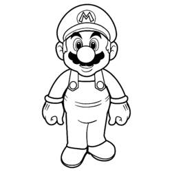 Dessin à colorier: Super Mario Bros (Jeux Vidéos) #153655 - Coloriages à Imprimer Gratuits