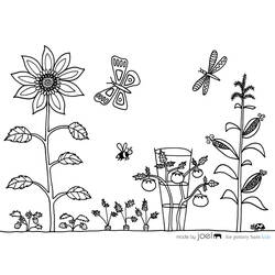Dessin à colorier: Jardin (Nature) #166426 - Coloriages à Imprimer Gratuits