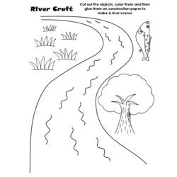 Dessin à colorier: Rivière (Nature) #159266 - Coloriages à Imprimer Gratuits