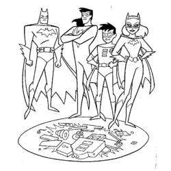 Dessin à colorier: Batgirl (Super-héros) #77856 - Coloriages à Imprimer Gratuits