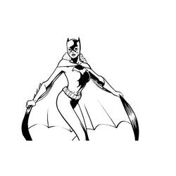 Dessin à colorier: Batgirl (Super-héros) #77909 - Coloriages à Imprimer Gratuits