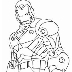 Dessin à colorier: Iron Man (Super-héros) #80526 - Coloriages à Imprimer Gratuits