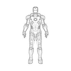 Dessin à colorier: Iron Man (Super-héros) #80529 - Coloriages à Imprimer Gratuits