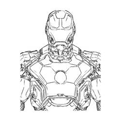 Dessin à colorier: Iron Man (Super-héros) #80536 - Coloriages à Imprimer Gratuits