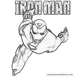 Dessin à colorier: Iron Man (Super-héros) #80543 - Coloriages à Imprimer Gratuits