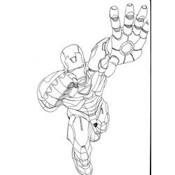 Dessin à colorier: Iron Man (Super-héros) #80550 - Coloriages à Imprimer Gratuits