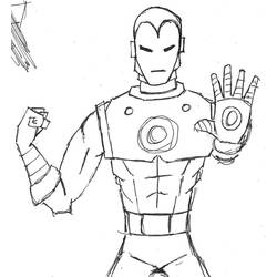 Dessin à colorier: Iron Man (Super-héros) #80589 - Coloriages à Imprimer Gratuits