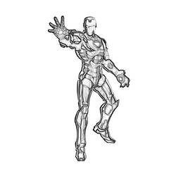 Dessin à colorier: Iron Man (Super-héros) #80617 - Coloriages à Imprimer Gratuits