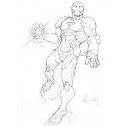 Dessin à colorier: Iron Man (Super-héros) #80695 - Coloriages à Imprimer Gratuits