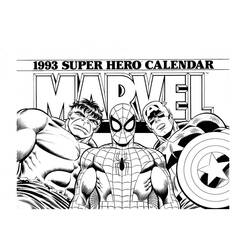Dessin à colorier: Super Héros Marvel (Super-héros) #79862 - Coloriages à Imprimer Gratuits