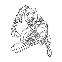Dessin à colorier: Wolverine (Super-héros) #74850 - Coloriages à Imprimer Gratuits